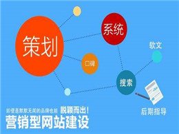 營(yíng)銷型網(wǎng)站的策劃要策劃哪些內(nèi)容